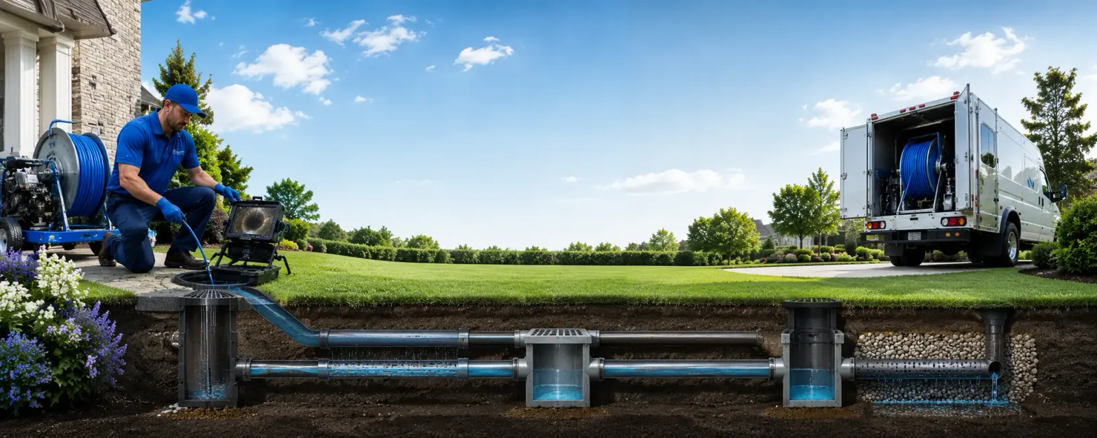 Outdoor drain cleaning information for North Spring, WV